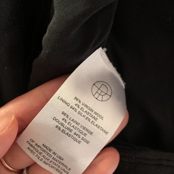 The row black wool dress top US 4 - Picture 3 of 6